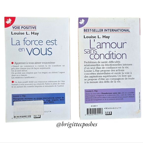 LOUISE HAY "La Force Est En Vous," "L'amour Sans Condition" - Picture 3 of 8